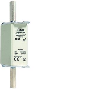 WKŁADKA BEZPIECZNIKOWA 125A NH1C CHARAKTERYSTYKA GG ZWŁOCZNA - LNH1125T - HAGER - BERKER