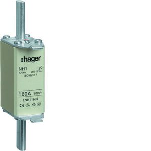 WKŁADKA BEZPIECZNIKOWA 160A NH1C CHARAKTERYSTYKA GG ZWŁOCZNA - LNH1160T - HAGER - BERKER