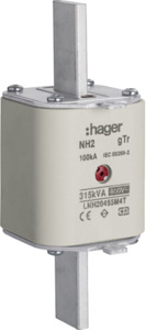 WKŁADKA BEZPIECZNIKOWA 455A NH2 CHARAKTERYSTYKA GT TRANSFORMATOROWA  - LNH20455M4T - HAGER - BERKER