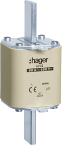 WKŁADKA BEZPIECZNIKOWA 80A NH2 CHARAKTERYSTYKA GG ZWŁOCZNA - LNH2080M6 - HAGER - BERKER