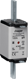 WKŁADKA BEZPIECZNIKOWA 100A NH2C CHARAKTERYSTYKA GG +TOR SYGNALIZACYJNY-IZOLOWANY  - LNH2100MK - HAGER - BERKER