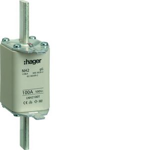 WKŁADKA BEZPIECZNIKOWA 100A NH2C CHARAKTERYSTYKA GG ZWŁOCZNA - LNH2100T - HAGER - BERKER