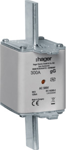 WKŁADKA BEZPIECZNIKOWA 300A NH3C CHARAKTERYSTYKA GG + TOR SYGNALIZACYJNY  - LNH3300M - HAGER - BERKER