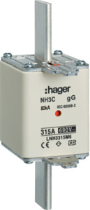 WKŁADKA BEZPIECZNIKOWA 315A NH3 CHARAKTERYSTYKA GG ZWŁOCZNA - LNH3315M6 - HAGER - BERKER