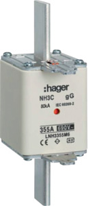 WKŁADKA BEZPIECZNIKOWA 355A NH3 CHARAKTERYSTYKA GG ZWŁOCZNA - LNH3355M6 - HAGER - BERKER