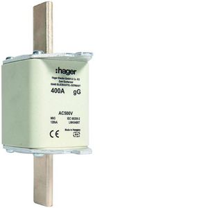WKŁADKA BEZPIECZNIKOWA 400A NH3C 400A AC CHARAKTERYSTYKA GG ZWŁOCZNA ZWŁOCZNA - LNH3400T - HAGER - BERKER