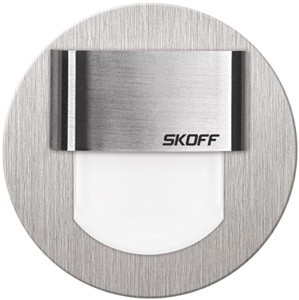 OPRAWA DEKORACYJNA LED 0,4W 10V DC  BIAŁY STAL SZLACHETNA RUEADA MINI LED - ML-RMI-K-W-1-PL-00-01 - SKOFF