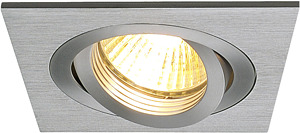 OPRAWA DOWNLIGHT 50W KWADRATOWA ALUMINIUM MAT NEW TRIA I GU10 - 111361 - SPOTLINE