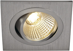 OPRAWA DOWNLIGHT 6W 3000K 38&deg; ALUMINIUM MAT STEROWNIK EEL=A+ NEW TRIA LED DL SQUARE SET - 113916 - SPOTLINE