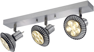 OPRAWA DEKORACYJNA MAX. 75W 3X GU10 ALUMINIUM MAT ASTO III  - 147443 - SPOTLINE
