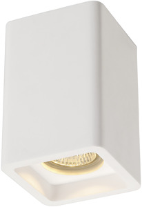 OPRAWA SUFITOWA MAX. 35W GU10 KWADRATOWA BIAŁY GIPS CL-1 PLASTRA - 148004 - SPOTLINE