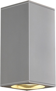 KINKIET 2X75W ES111 KWADRATOWY SREBRNOSZARY BIG THEO UP/DOWN OUT - 229574 - SPOTLINE