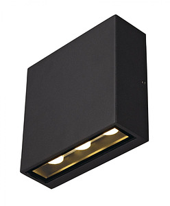 OPRAWA ŚCIENNA 6X1W BIAŁY KWADRAT ANTRACYT POWERLED BIG QUAD  - 232455 - SPOTLINE