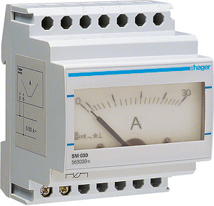 AMPEROMIERZ ANALOGOWY 0-30A. - SM030 - HAGER - BERKER