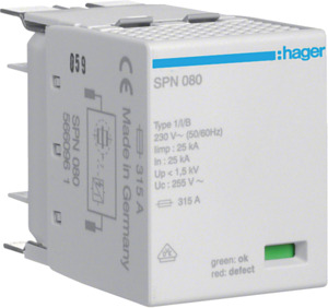 MODUŁ WYMIENNY DO SPN8XXX 25KA - SPN080 - HAGER - BERKER
