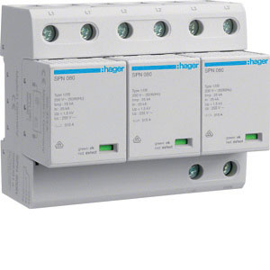 OCHRONNIK P-PRZEPIĘCIOWY T1 KOMBINOWANY DLA TNC 3-POLOWY STYK SYGNALIZACYJNY SPD - SPN800R - HAGER - BERKER
