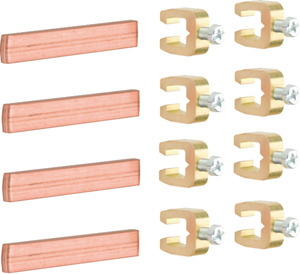 ŁĄCZNIK SZYN ZBIORCZYCH 12X5MM 4-POLOWA 60MM UNIVERS  - UM05G - HAGER - BERKER