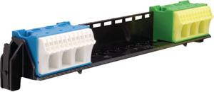 WSPORNIK Z ZACISKAMI PE/N QUICKCONNECT ROZMIAR 1 VOLTA - VZ461 - HAGER - BERKER