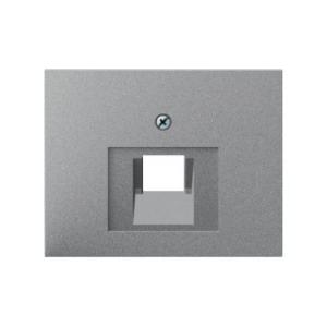 ELEMENT CENTRALNY DO GNIAZDA PRZYŁĄCZENIOWEGO UAE POJEDYNCZEGO ALU MAT LAKIEROWANY K.1 - 14077024 - HAGER - BERKER