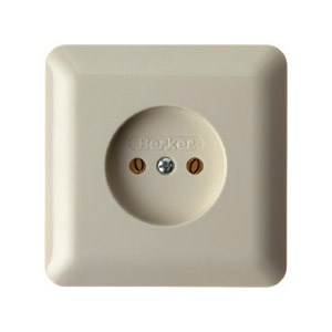 GNIAZDO BEZ UZIEMIENIA KOMPLET KREMOWY MODUL 2 *PRODUKT WYCOFANY Z OFERTY*  - 61610202 - HAGER - BERKER