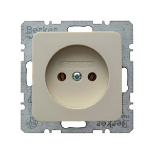 GNIAZDO BEZ UZIEMIENIA KREMOWY MODUL 2 *PRODUKT WYCOFANY Z OFERTY*  - 61610302 - HAGER - BERKER