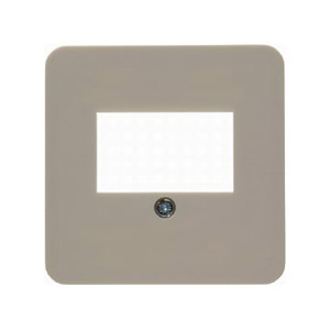 ELEMENT CENTRALNY DO GNIAZDA TAE I GŁOŚNIKOWEGO KREMOWY POŁYSK MODUL 2 *PRODUKT WYCOFANY Z OFERTY*  - 68103302 - HAGER - BERKER