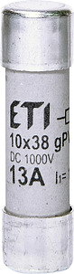 WKŁADKA BEZPIECZNIKOWA CYLINDRYCZNA 13A CH10X38 PV  - 002625137 - ETI