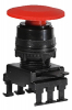 NAPĘD Z GUZIKIEM GRZYBKOWYM 40 MM CZERWONY HD55C1  - 004770022 - ETI