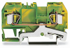ZŁĄCZKA PE 2-PRZEWODOWA 4 MM2 ŻÓŁTO-ZIELONA. - 281-907 - WAGO
