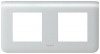RAMKA PODWÓJNA POZIOMA - 2X2 MODUŁY ALUMINIUM DO UCHWYTU MOSAIC  - 079004 - LEGRAND