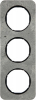 RAMKA POTRÓJNA BETON/CZARNY R.1 - 10132374 - HAGER - BERKER