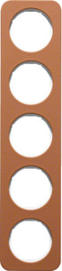 RAMKA PIĘCIOKROTNA SKÓRA/BIAŁY R.1 - 10152369 - HAGER - BERKER