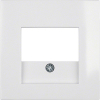 ELEMENT CENTRALNY DO GNIAZDA TAE I GŁOŚNIKOWEGO BIAŁY POŁYSK S.1/B.3/B.7  - 10338919 - HAGER - BERKER