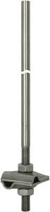 IGLICA ODGROMOWA FI 10 MM, DŁ. 1000 MM Z ZACISKIEM MV, AL. - 105071 - DEHN