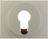 ELEMENT CENTRALNY DO ŁĄCZNIKA NA KLUCZ STAL SZLACHETNA LAKIEROWANA K.5 - 15057004 - HAGER - BERKER