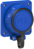 GNIAZDA WTYCZKOWE TABLICOWE NAUTILUS 230V Z BOLCEM IP68 NIEBIESKIE  - 20341-8b - PCE