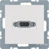 GNIAZDO VGA BIAŁY MAT S.1/B.3/B.7  - 3315401909 - HAGER - BERKER