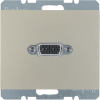 GNIAZDO VGA STAL SZLACHETNA LAKIEROWANY K.5 - 3315407004 - HAGER - BERKER
