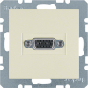 GNIAZDO VGA KREMOWY POŁYSK B.KWADRAT/S.1 - 3315408982 - HAGER - BERKER