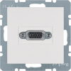 GNIAZDO VGA BIAŁY POŁYSK S.1/B.3/B.7  - 3315408989 - HAGER - BERKER