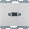 GNIAZDO VGA Z ZACISKAMI ŚRUBOWYMI ALU I K.5 - 3315417003 - HAGER - BERKER