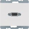 GNIAZDO VGA Z ZACISKAMI ŚRUBOWYMI BIAŁY POŁYSK K.1 - 3315417009 - HAGER - BERKER