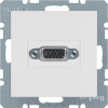 GNIAZDO VGA Z ZACISKAMI ŚRUBOWYMI BIAŁY POŁYSK S.1/B.3/B.7  - 3315418989 - HAGER - BERKER