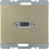 GNIAZDO VGA Z ZACISKAMI ŚRUBOWYMI JASNY BRĄZ LAKIEROWANY ARSYS - 3315419011 - HAGER - BERKER