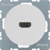 GNIAZDO HDMI BIAŁY POŁYSK R.1/R.3 - 3315422089 - HAGER - BERKER