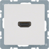 GNIAZDO HDMI BIAŁY AKSAMIT Q.1 - 3315426089 - HAGER - BERKER