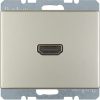 GNIAZDO HDMI STAL SZLACHETNA LAKIEROWANY ARSYS - 3315429004 - HAGER - BERKER