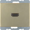 GNIAZDO HDMI JASNY BRĄZ LAKIEROWANY ARSYS - 3315429011 - HAGER - BERKER