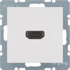 GNIAZDO HDMI Z PRZYŁĄCZEM 90&deg; BIAŁY MAT S.1/B.3/B.7  - 3315431909 - HAGER - BERKER