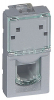 GNIAZDO TELEFONICZNE RJ11 - 1 MODUŁ ALUMINIUM 4 STYKI MOSAIC - 079231 - LEGRAND